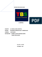 Informe. EMPRESA. Documentos Mercantiles y C