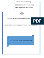 PROJET Transformation Manioc Et Analyse Financiere