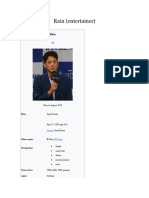 Rain - Korean Actor