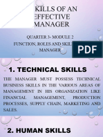 MODULE 2 - LESSON 3 3 Skills of An Effective Manager