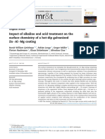 Acid-Alkaline On Surface of Zn-Mg-Al