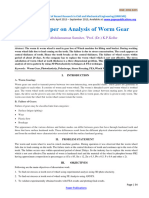 Review Paper On Analysis of Worm Gear-269