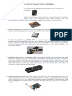 Parts of Computer and Their Functions