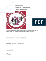 Aplicación de La Fisica en El Calculo Estructural de Edificaciones