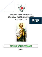 Plan Anual de Trabajo 2024 Iep San Judas Tadeo Corazonistas