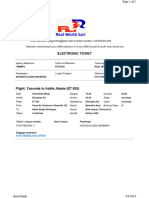 Electronic Ticket: Airline Baggage Policy Website