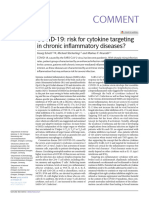 COVID-19 - Risk For Cytokine Targeting in Chronic Inflammatory Diseases?