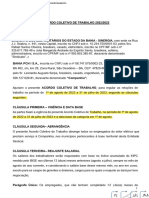 Sinergiabahia Acordos Coletivos e Termos 2022 2023 Act Bahia Mts - Gov