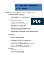 Diploma Course Syllabus Embedded Systems and IoT