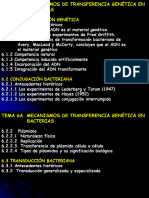 Tema 6a. Mecanismos de Tranferencia Genética en Bacterias