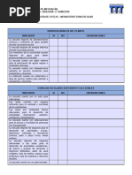 Lista de Cotejo Infraestructura