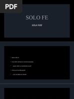 Solo Fe