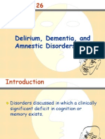 Delirium, Dementia, and Amnestic Disorders