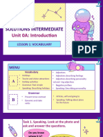 Solutions Intermediate - Unit 0A - Introduction (Vocabulary)