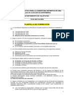 Plantilla de Corrección. Ejericicio Test Auxiliar de Enfermería (10.4.2024)