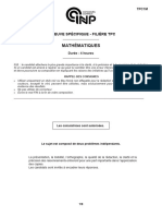 Concours Commun Polytechniques (CCINP) 2023 TPC Mathématiques e