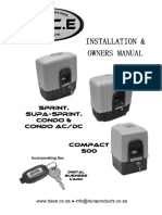 DURA SLIDE OPERATOR MANUAL RED PCB Rev 1.3