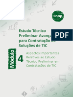 Módulo 4 - Aspectos Importantes Relativos Ao Estudo Técnico Preliminar