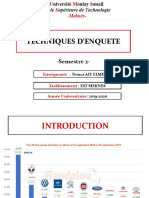 Techniques Denquetes EST Meknès S2 Partie 1