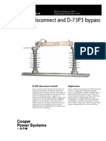 D-73P Disconnect and D-73P3 Bypass Switches: Technical Data 328-10