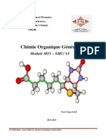 COURS de Chimie Organique G-Nerale 2022-2023