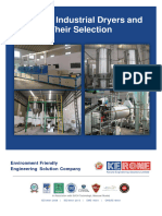 Types of Industrial Dryers and Their Selection PDF