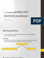 Fundamental and Derived Positions