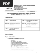 Course Structure and Syllabus ADRM 2021 1