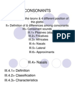 NHA1 - Nasals, Lateral, Approximants