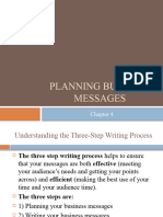 Chapter 4 - Planning Business Messages E