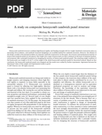 A Study On Composite Honeycomb Sandwich Panel Structure