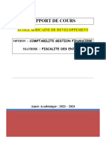 Cours de Fiscalité 1