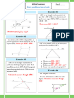 Angles Formes Par Deux Droites Paralleles Et Une Secante Exercices Maths 1AC 3