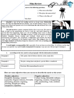 Film Review Worksheet