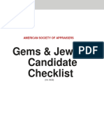 Appraisal Document For Gemstones