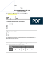 Actividades Matematica