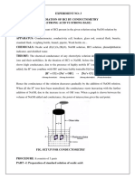 Experiment 3 Conductometry HCL