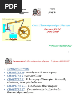 Cours Thermodynamique Physique - Chap0