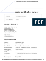 Director Identification Number