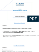 Thermo Générale Chapitre 1