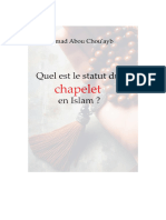 Quel Est Le Statut Du Chapelet en Islam