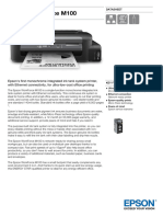 Epson WorkForce M100 Datasheet