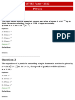 VITEEE 2022 Paper