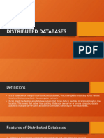 DISTRIBUTED DATABASES Presentation