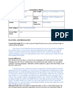 Unit 9 - Measurement Lesson Plan 5