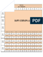 Time Table - 09-04-2024 To 14-04-2024 - AFT-1