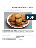 Galletas de Avena Fáciles y Rápidas - Receta en 15 Minutos (Vídeo)