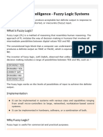 Artificial Intelligence - Fuzzy Logic Systems