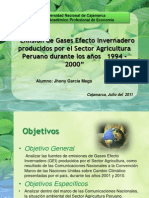 Emisión de Gases Efecto Invernadero Producidos