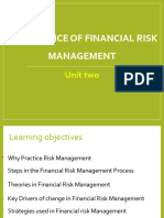 Unit 2 - Understanding The Essence of Financial Risk Management